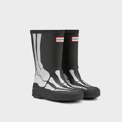 HUNTER BOOTS Hunter英国儿童轻巧小童靴骷髅印花防滑儿童雨鞋宝宝雨靴