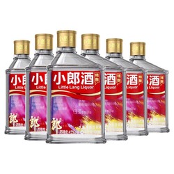 LANGJIU 郎酒 精酿小郎酒 炫彩分享款 浓酱兼香型 45度100ml*6瓶 整箱装（赠送280ml顺品郎一瓶）