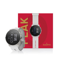 SUUNTO 颂拓 9 Peak 运动手表 SS050527000 钛白 43mm 皮质表带礼盒