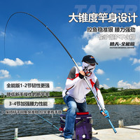 太宇 鱼竿皓天全能28调鲢鳙鱼竿超轻超硬碳素综合大物竿8.1m钓鱼竿