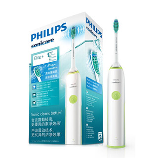 飞利浦（PHILIPS）电动牙刷充电式成人声波震动电动牙刷 HX3216/31清新绿