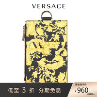 VERSACE 范思哲 男女同款皮革印花图案挂脖手拿零钱包 黑色 DPN8112 DVTS26 DMROH