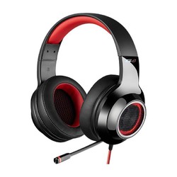 EDIFIER 漫步者 G4 升级版 2代 耳罩式头戴式降噪有线耳机 黑红色 USB口