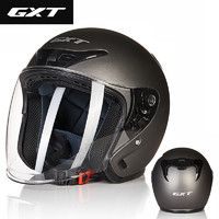 GXT 电动车头盔灰大码男女士半盔冬季保暖轻便四季通用安全帽