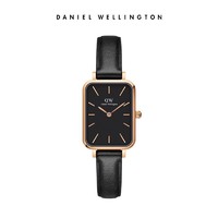 Daniel Wellington dw手表方形复古气质皮表带小绿表手表女欧美石英女生