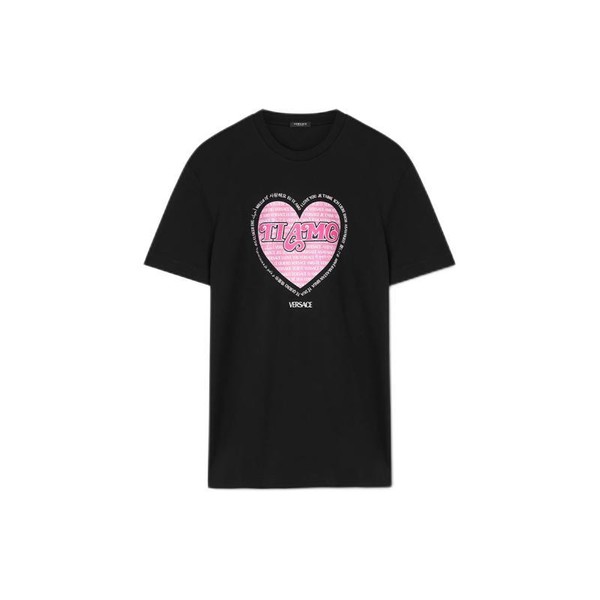 VERSACE 范思哲胶囊系列女士圆领短袖T恤1009198-1A06640-1B000 黑色S 