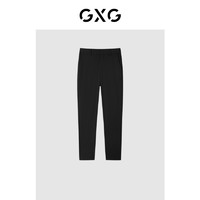 GXG 男装 商场同款男士黑色简约西裤21年秋季新品