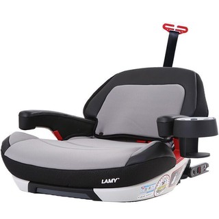 PLUS会员：LAMY 凌美 儿童安全座椅车载简易便携汽车用ISOFIX接口 典雅灰