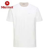Marmot 土拨鼠 春夏新款户外运动男士轻薄短袖棉T恤