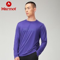 Marmot 土拨鼠 户外运动新款健身跑步男式亲肤弹力休闲长袖T恤