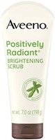 Aveeno 艾惟诺 Positively Radiant 去角质日常面部磨砂膏，无皂、低敏感性和非粉刺性洁面乳，198g