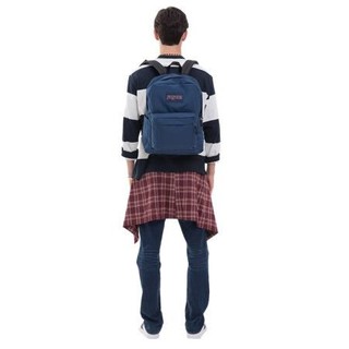 JANSPORT 杰斯伯 男女款双肩包 4QUT003 海军蓝 中号