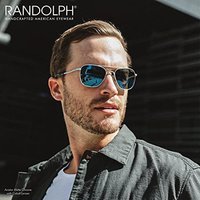 RANDOLPH USA | 23k 白金经典飞行员太阳镜男女偏光 * UV