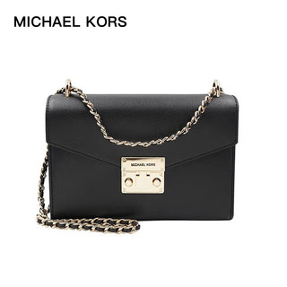 MICHAEL KORS 迈克·科尔斯 MK 女包 迈克科尔斯 MICHAEL KORS ROSE系列牛皮革黑色单肩斜挎包 35S1GXOL2L BLACK