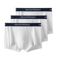 EMPORIO ARMANI 阿玛尼 男士平角内裤套装 111357-CC717 3条装 白色 XL