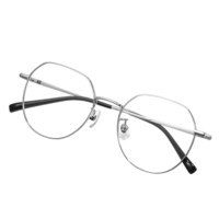 JingPro 镜邦&winsee 万新 201 银色钛架眼镜框+1.67折射率 防蓝光镜片