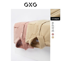 GXG 男装 灯芯绒双色外穿式长袖衬衫时尚休闲 2022年秋季新品