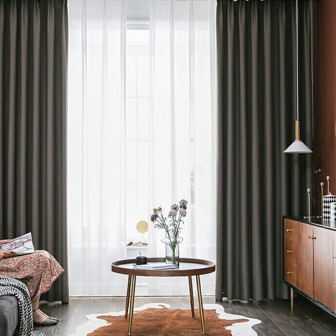 佳佰 高遮光窗帘 驼灰 3.0*2.7m