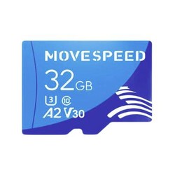 MOVE SPEED 移速 32GB TF（MicroSD）存储卡 A2 U3 V30 4K