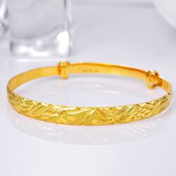 【省1200元】赛菲尔黄金首饰_sunfeel 赛菲尔 足金龙凤镯黄金手镯女