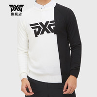 PXG 韩国进口 高尔夫服装男士秋冬新款毛衣针织衫golf运动休闲上衣 白色 M