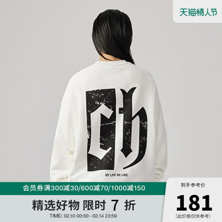 CHINISM 男女款圆领卫衣 SC21031190 米咖色 XL