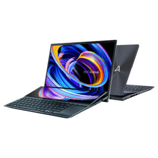 ASUS 华硕 灵耀 X2 Duo 双屏 十一代酷睿版 14.0英寸 商务本 黑色 (酷睿i5-1155G7、核芯显卡、16GB、512GB SSD、1080P、IPS)