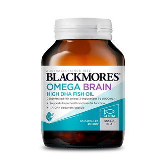 BLACKMORES 澳佳宝 500mg 高浓度鱼油软胶囊 60粒*2瓶