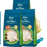 PLUS会员：Rivsea 禾泱泱 宝宝辅食 稻鸭有机胚芽米 500g*3盒
