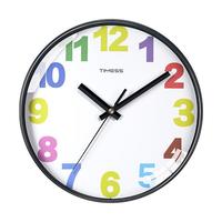 TIMESS QF2114-1 彩色时尚挂钟 白色 14英寸