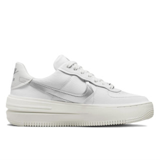 NIKE 耐克 Air Force 1 PLT.AF.ORM 女子休闲运动鞋 DJ9946-101 白/金属银/帆白/狼灰 41