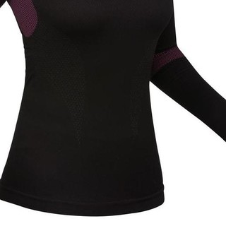 DECATHLON 迪卡侬 580 I-SOFT 女子滑雪保暖内衣 8548187 黑色/品红色 XL