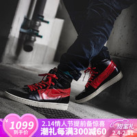 bebe8耐克AJ1 nike Air Jordan 1 OG 乔1人类飞翔 赛车主题红条禁穿篮球鞋 黑红禁穿主题BQ6682-006 40.5