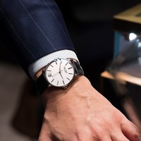 AGELOCER 艾戈勒 布达佩斯男士腕表大三针日历瑞士石英机芯手表