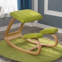 MULUN 木轮 书房家具 人体工程学跪姿椅 健身凳子学生学习椅书椅可纠正写字姿势坐的正 绿色
