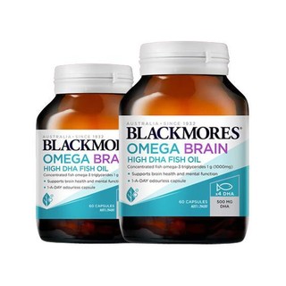 BLACKMORES 澳佳宝 500mg 高浓度鱼油软胶囊 60粒*2瓶