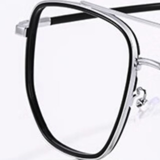JingPro 镜邦 JBK0002 黑色TR眼镜框+1.60折射率 防蓝光镜片 变色定制片
