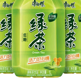 康师傅 低糖 绿茶 蜂蜜茉莉味 1L*3瓶