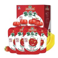 Fruit Me Up 果乐士 草莓香蕉可吸果泥90g*4水果泥果汁泥不添加盐糖儿童零食