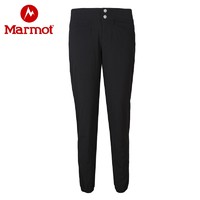 Marmot 土拨鼠 新款户外运动女士舒适防泼水弹力亲肤休闲长裤