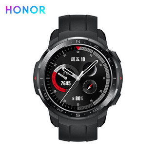 HONOR 荣耀 GSPro 智能手表 48mm 碳石黑橡胶表带(GPS、血氧)