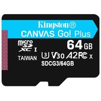 百亿补贴：Kingston 金士顿 SDCG3 Micro-SD存储卡 64GB（UHS-I、V30、U3、A2）