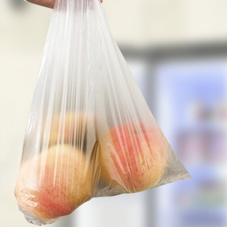 妙洁保鲜袋抽取式厨房食品袋加厚大号中号小号塑料袋家用 中号30*20cm（1包共70只）