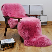 裘朴 羊毛沙发坐垫 欧式 美式沙发垫 皮毛一体真皮椅子坐垫沙发垫