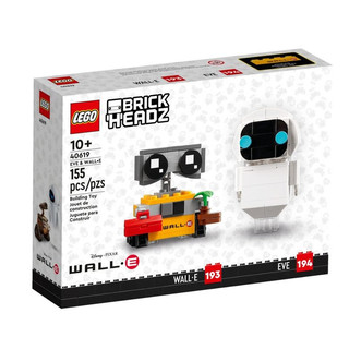 LEGO 乐高 BrickHeadz方头仔系列 40619 机器人总动员：伊娃与瓦力