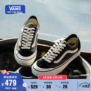 VANS 官方 Style 136 VR3黑色复古街头男鞋女鞋板鞋运动鞋 黑色 37