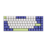 RAPOO 雷柏 V700-8A 84键 2.4G蓝牙 多模无线机械键盘 机甲紫 青轴 单光