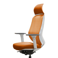 okamura 冈村 Sylphy Light-X 人体工学电脑椅 橙色 带头枕款