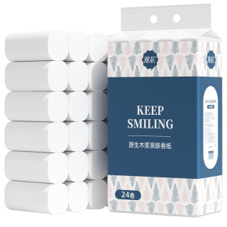 漫花 亲肤无芯卷纸