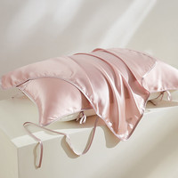 太湖雪 真丝纯色枕巾 樱花粉 48*74cm